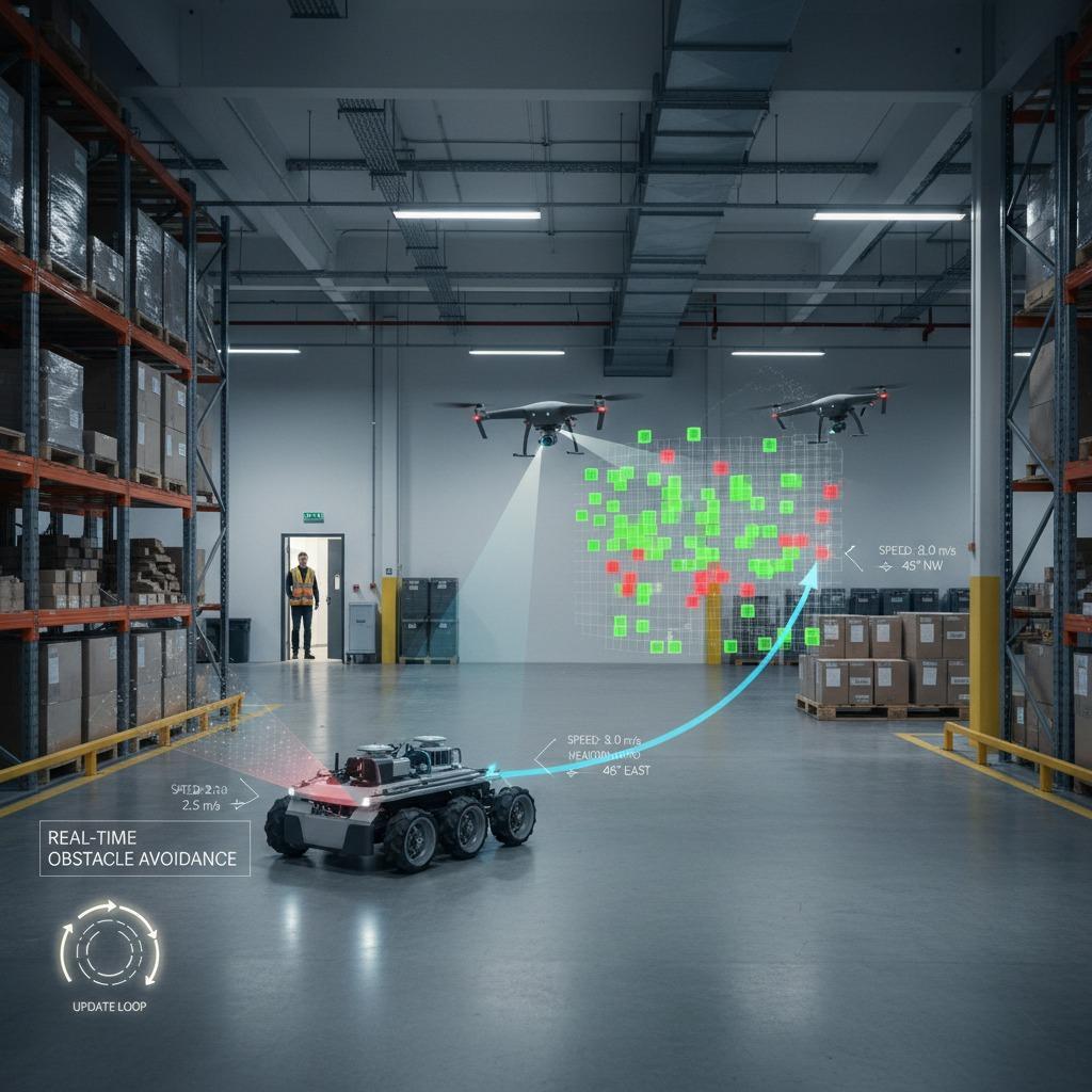 Real-time obstacle avoidance for safer robotics and UAV operations