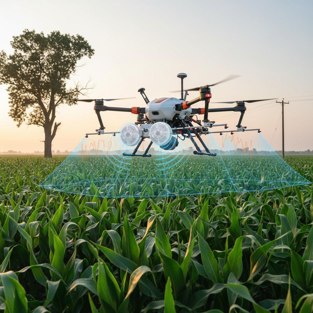 Enhancing the performance of agricultural spraying drones using millimeter-wave radar technology