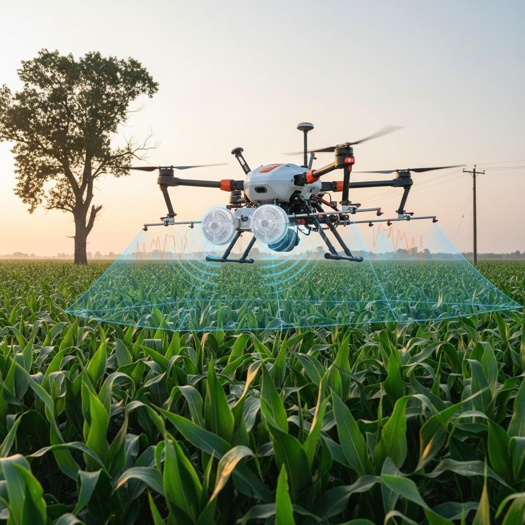 Enhancing the performance of agricultural spraying drones using millimeter-wave radar technology