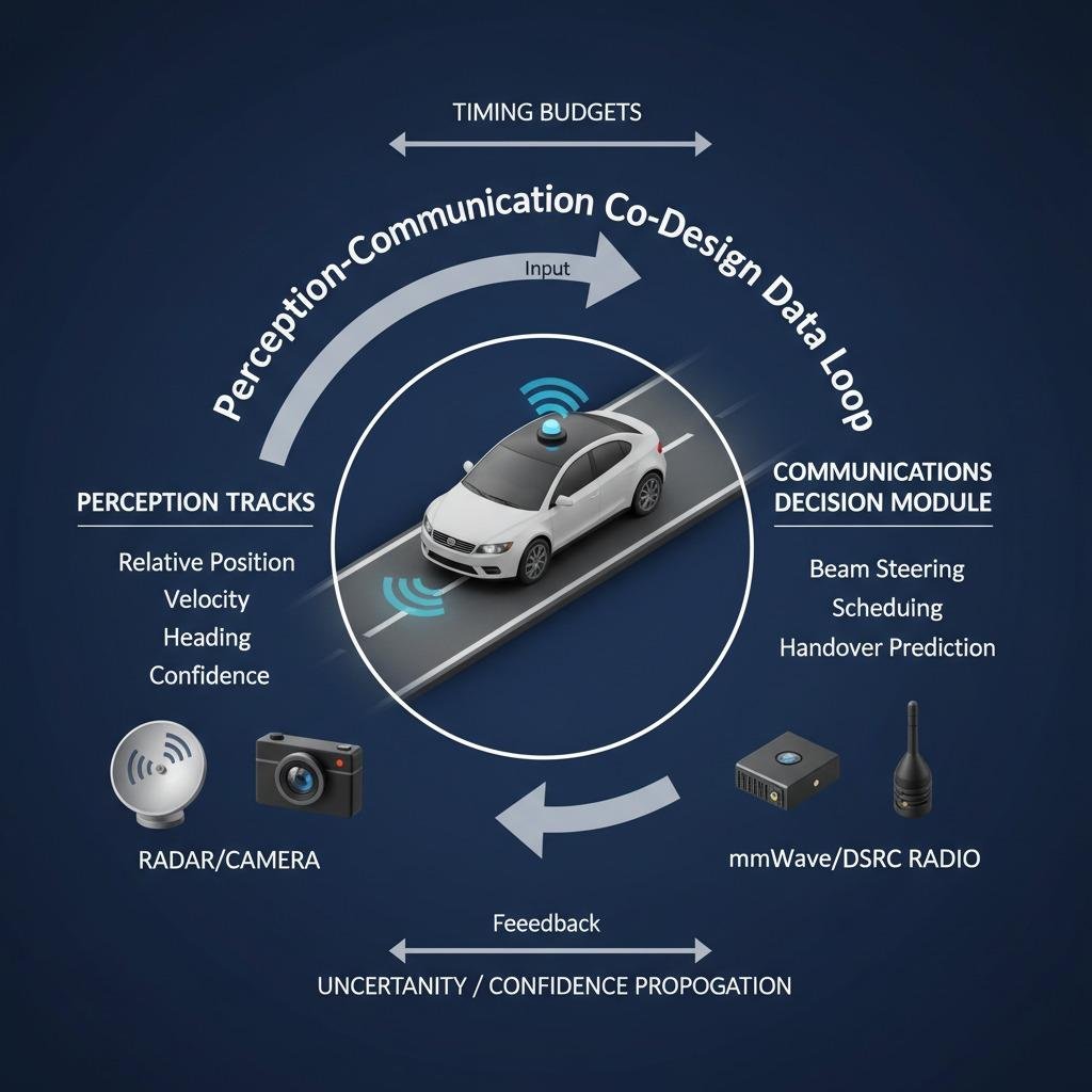 Perception-Communication Co-Design: Smarter Vehicle Networks